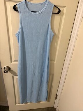 Women’s Sleeveless Light Blue Midi Dress